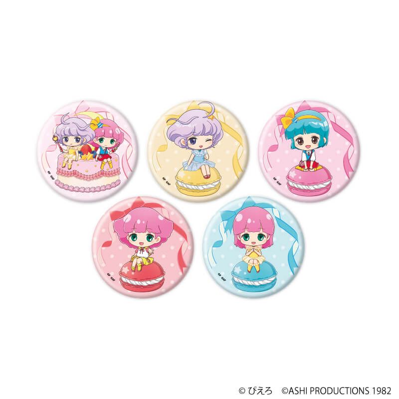 【新品】クリィミーマミ　パジャマのままで　直筆サイン♡ミニ版画セット　缶バッジ 缶バッジ「魔法の天使クリィミーマミ×魔法のプリンセス