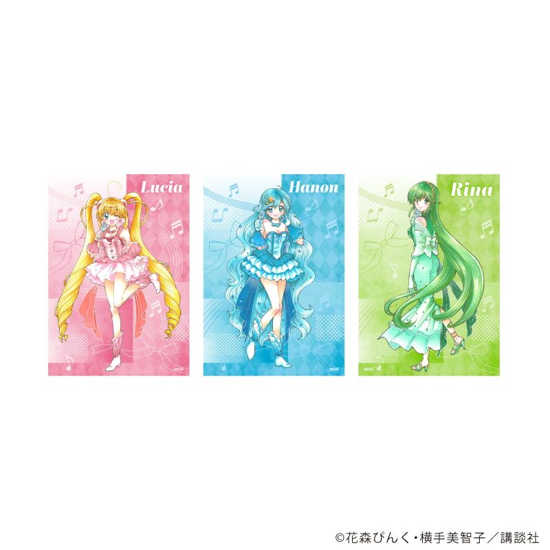 L版ブロマイド3枚セット「マーメイドメロディーぴちぴちピッチ」01/集合デザイン アイドル衣装ver.(描き下ろしイラスト)