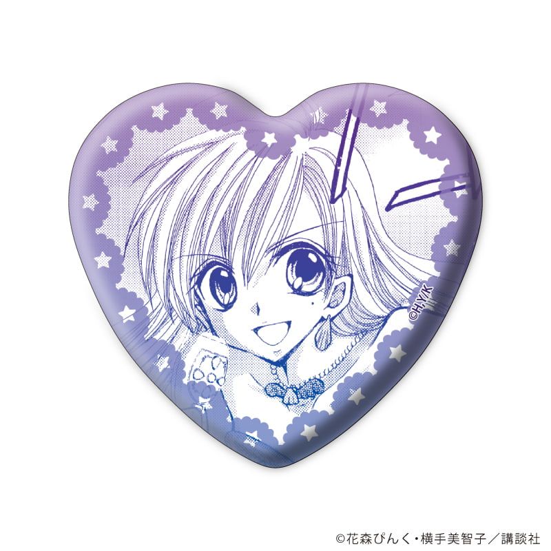 ハート型缶バッジ「マーメイドメロディーぴちぴちピッチ」02/アイドル衣装ver. ブラインド(9種)(公式&描き下ろしイラスト)