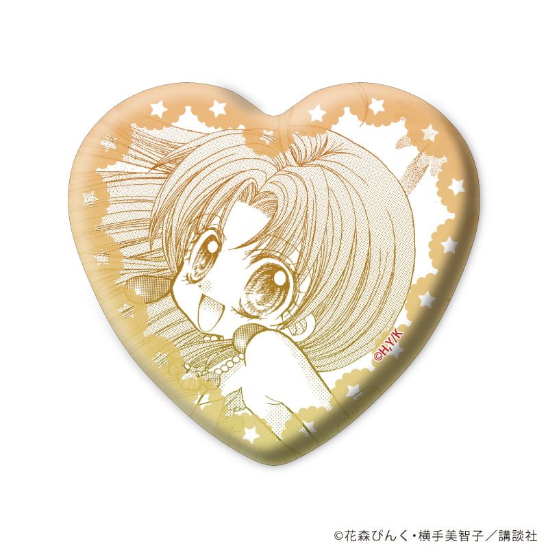 ハート型缶バッジ「マーメイドメロディーぴちぴちピッチ」02/アイドル衣装ver. ブラインド(9種)(公式&描き下ろしイラスト)