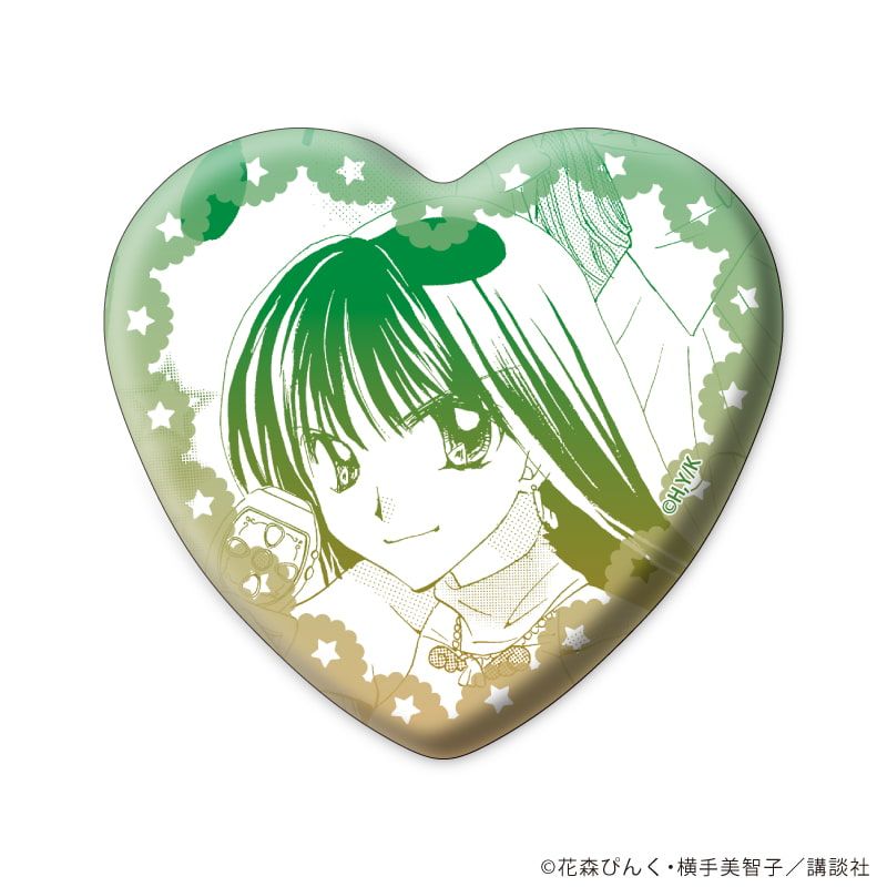 ハート型缶バッジ「マーメイドメロディーぴちぴちピッチ」01/アイドル衣装ver. ブラインド(9種)(公式&描き下ろしイラスト)