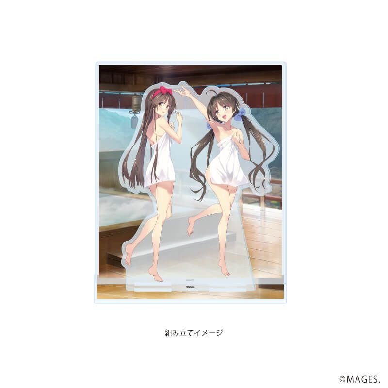 プレミアム アクリルジオラマプレート「メモリーズオフシリーズ」01/白河ほたる&桧月彩花(描き下ろしイラスト)