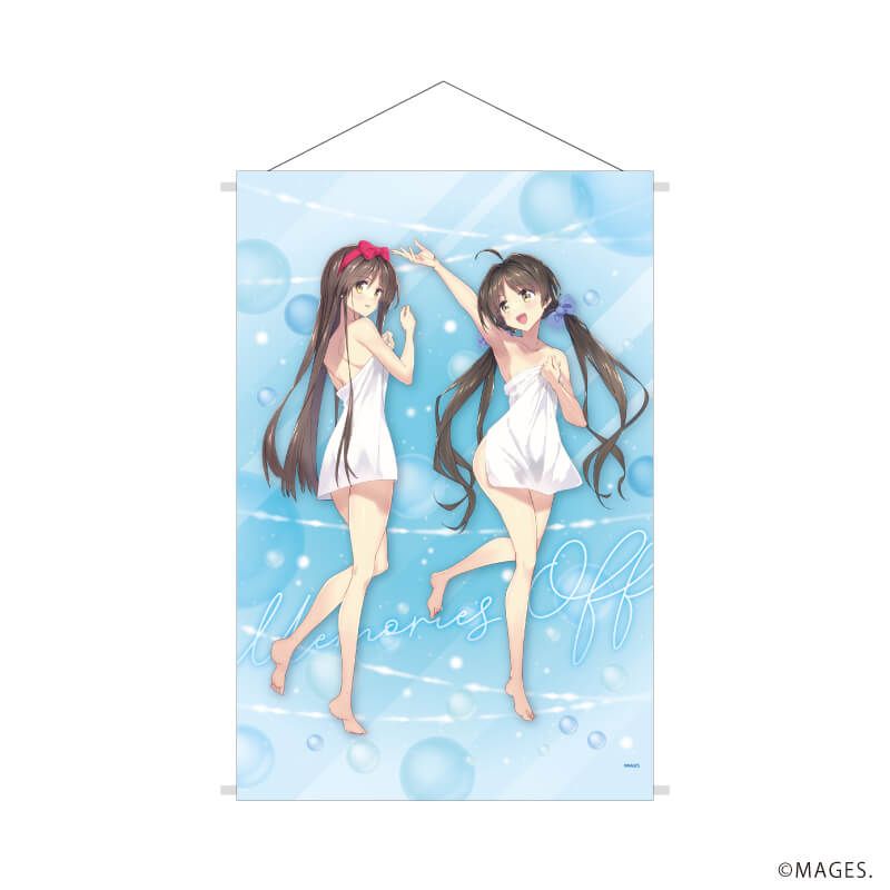 B2縦タペストリー「メモリーズオフシリーズ」05/白河ほたる&桧月彩花(描き下ろしイラスト)