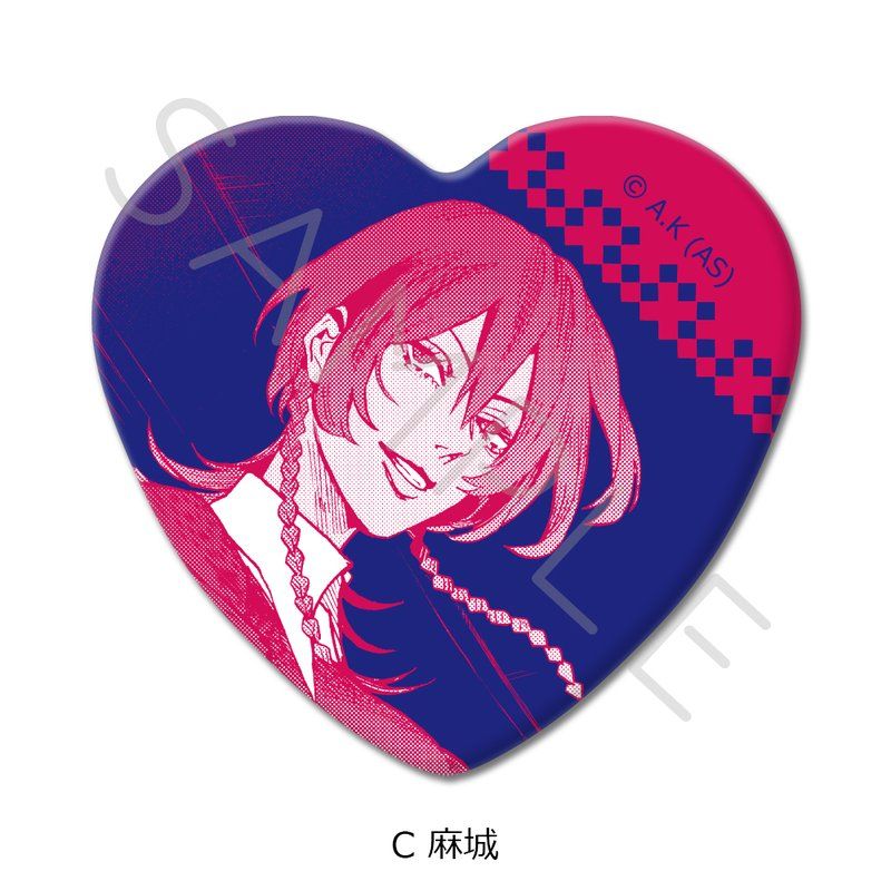冥王の柘榴 ハート型缶バッジ C 麻城｜アニメ・キャラクター