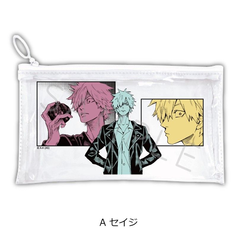 冥王の柘榴 フラットクリアポーチ A セイジ