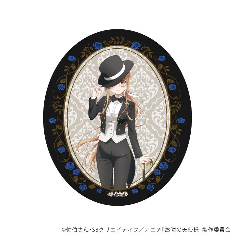 ダイカットステッカー「お隣の天使様にいつの間にか駄目人間にされていた件」02/椎名真昼 紳士ver.(描き下ろしイラスト)