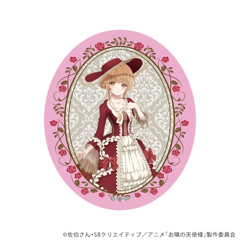 ダイカットステッカー「お隣の天使様にいつの間にか駄目人間にされていた件」01/椎名真昼 ドレスver.(描き下ろしイラスト)