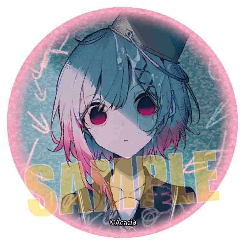 魔法少女ノ魔女裁判～the first page～ 缶バッジ 8個 桜羽エマ グリッター缶バッジ 魔法少女ノ魔女裁判 桜羽エマB｜アニメ