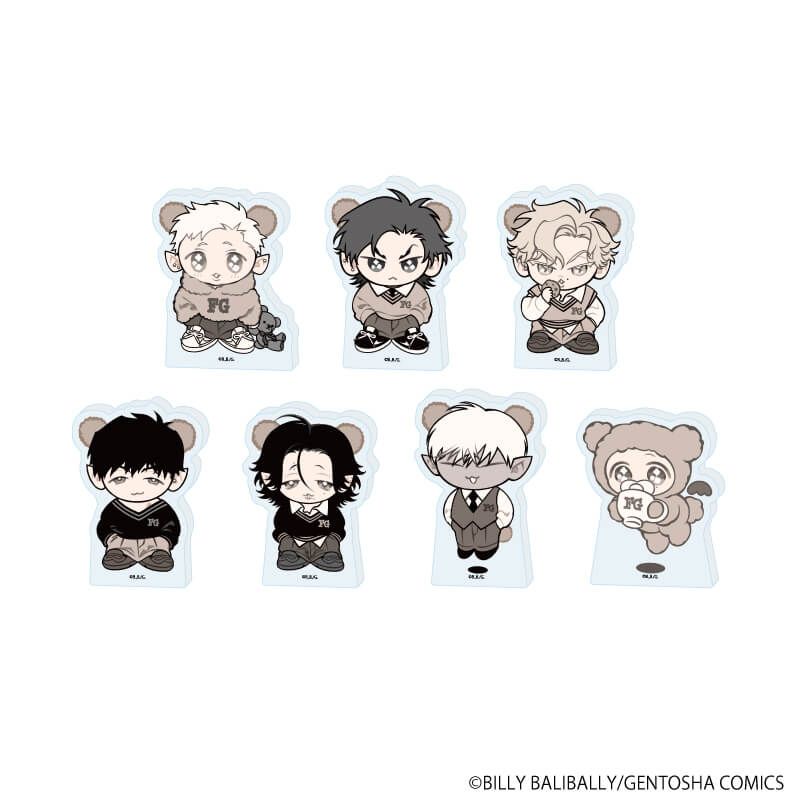 アクリルブロックフィギュア「FANGS」01/コンプリートセット(全7種)(描き下ろしイラスト)