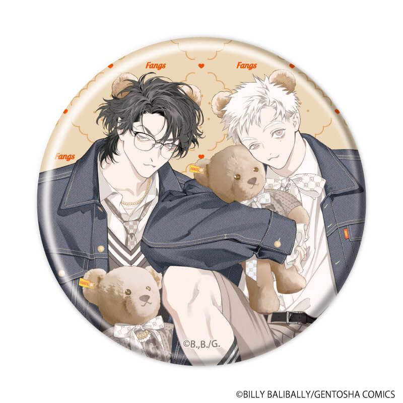 缶バッジ「FANGS」02/ブラインド(8種)(描き下ろしイラスト)
