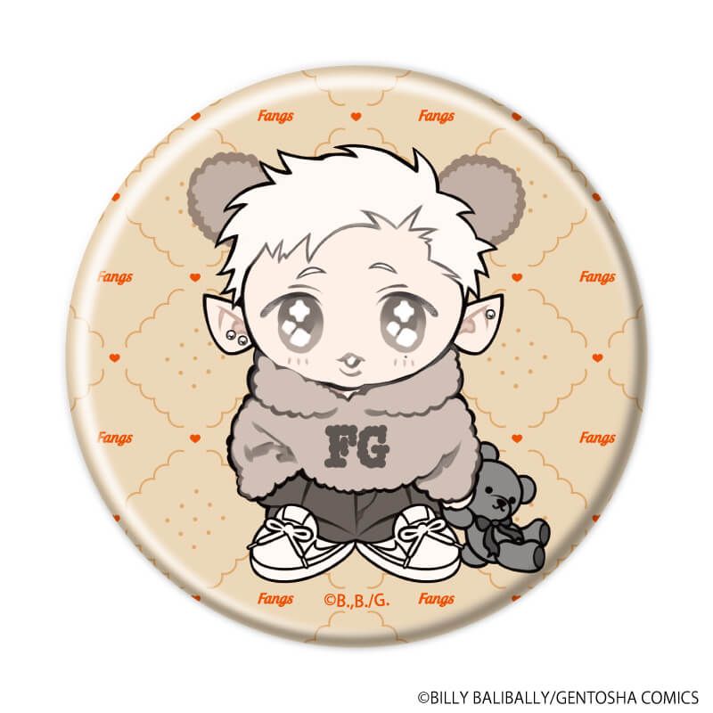 缶バッジ「FANGS」02/ブラインド(8種)(描き下ろしイラスト)