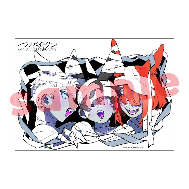 キナコ個展 A5アクリルプレート マルボタン B