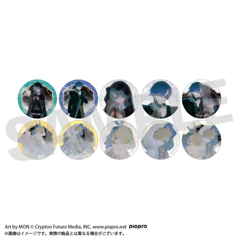 オバケン　ヲチラレ　アオ　ゼロ　KAITO　ミク　缶バ　ポスカ　コースター　特典 STEAKA ヲチラレ 初音ミク×オバケン トレーディング缶バッジ