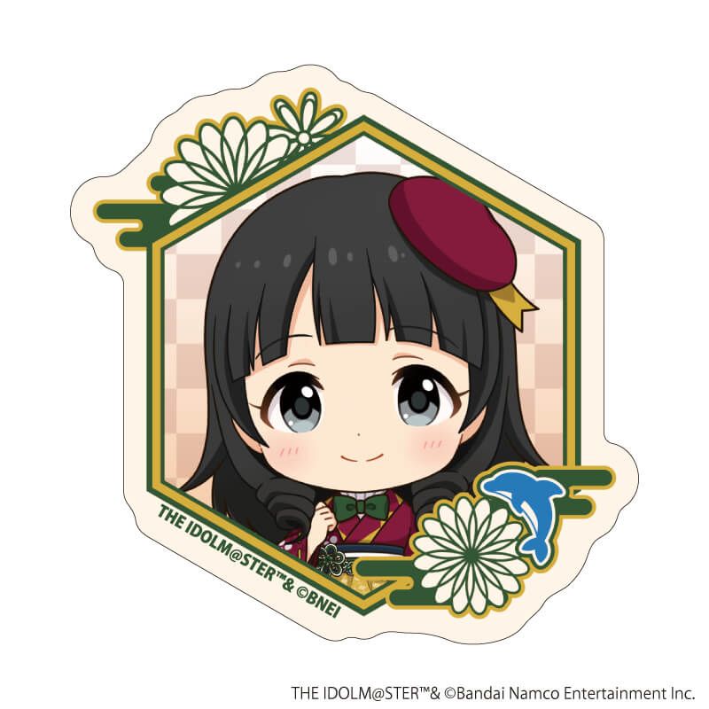 ダイカットステッカー「『アイドルマスター』シリーズ」07/氏家むつみ(ミニキャライラスト)