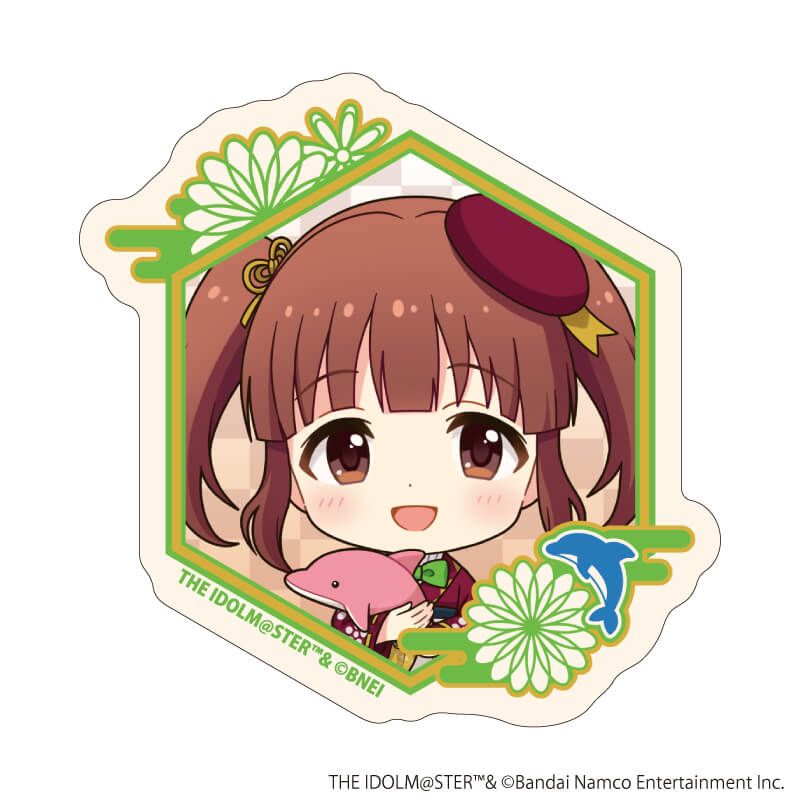 ダイカットステッカー「『アイドルマスター』シリーズ」06/緒方智絵里(ミニキャライラスト)