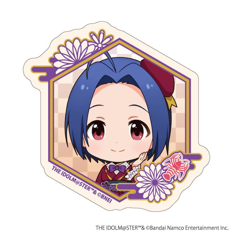 ダイカットステッカー「『アイドルマスター』シリーズ」04/三浦あずさ(ミニキャライラスト)