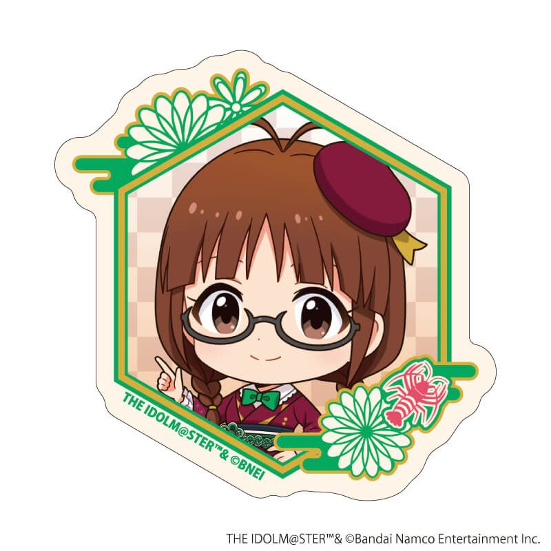 ダイカットステッカー「『アイドルマスター』シリーズ」02/秋月律子(ミニキャライラスト)