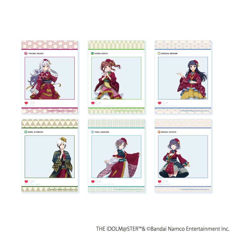 アクリルカード「『アイドルマスター』シリーズ」02/コンプリートセット(全6種)(描き下ろしイラスト)