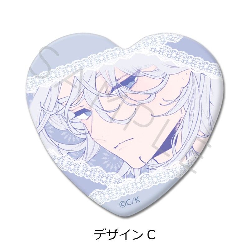 恋せよまやかし天使ども ハート型缶バッジ デザインC｜アニメ