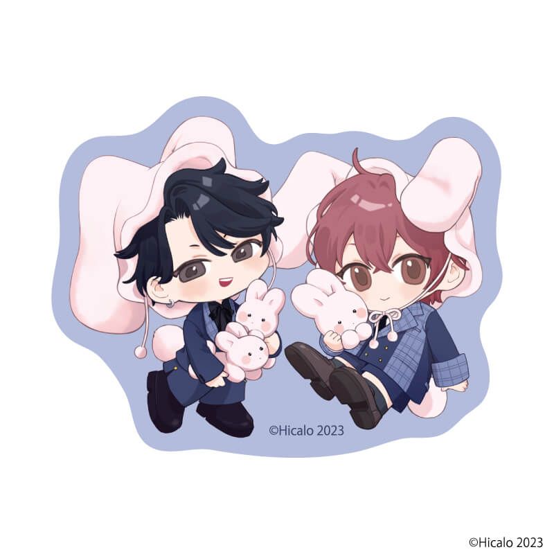 ダイカットスマホステッカー「嫌だと言ってモラトリアム」01/ナナ＆ミツ(描き下ろしイラスト)