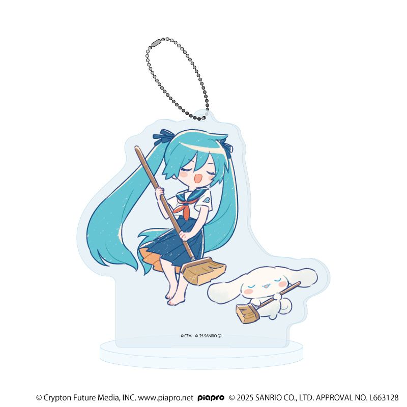 アクリルスタンドキーホルダー「初音ミク×シナモロール」36/(グラフアートイラスト)