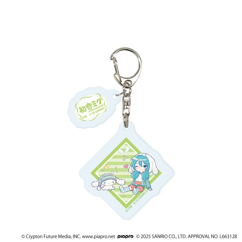 パーツ付きアクリルキーホルダー「初音ミク×シナモロール」04/コンプリートセット(全9種)(コラボイラスト)