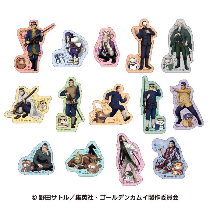 ゴールデンカムイ×どうぶつフォーゼ ダイカットステッカーコレクション