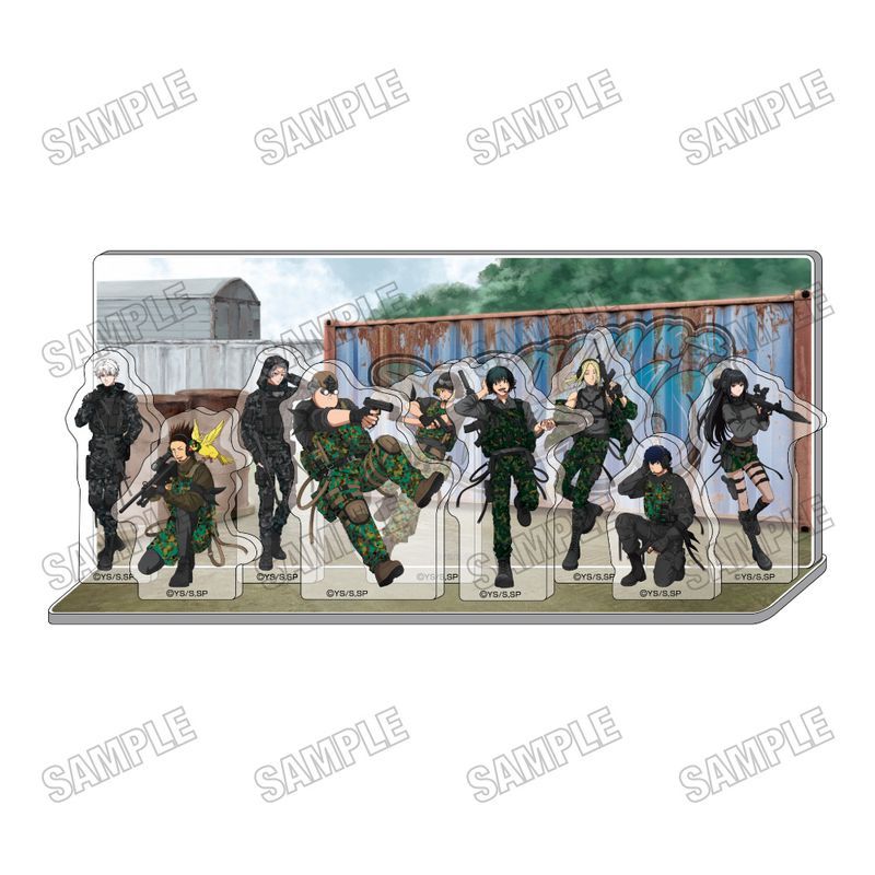 SAKAMOTO DAYS 描き下ろしアクリルジオラマ サバイバルゲームVer.