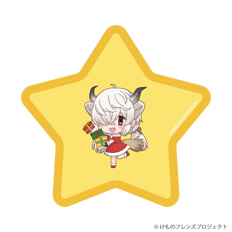 ダイカットマグネット「けものフレンズ」01/クリスマスver. ブラインド(6種)(フォトきゃらイラスト)