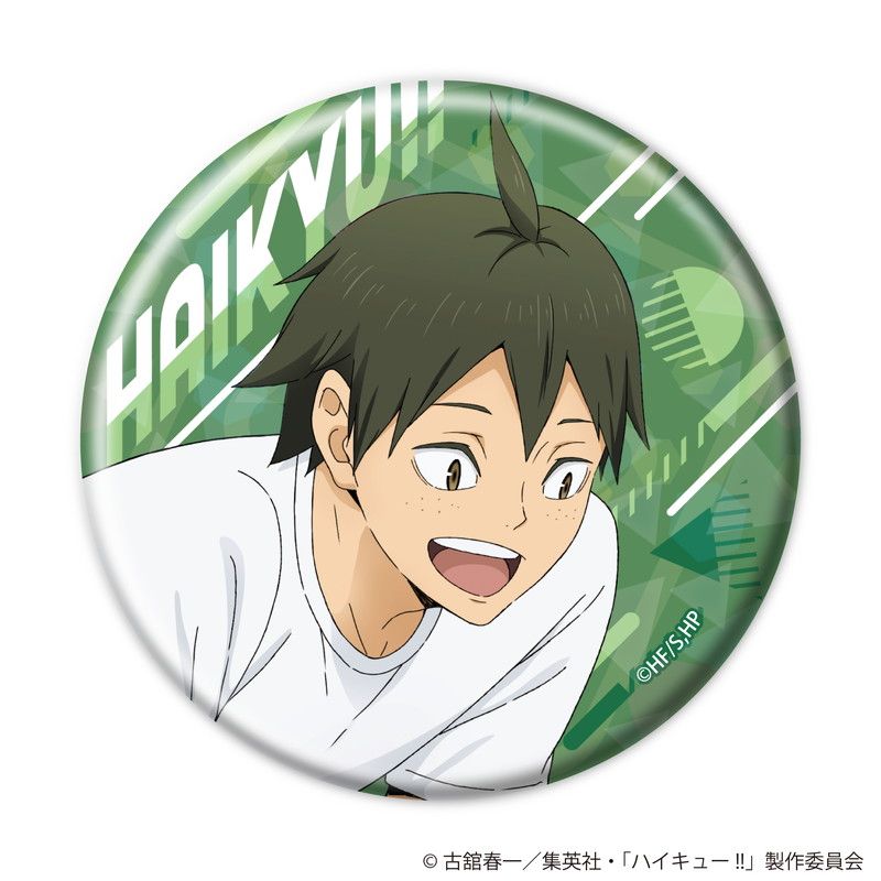 ハイキュー!! 描き下ろしトレーディングホログラム缶バッジ 振り返りタイムVer. 【全8種】ランダム1個