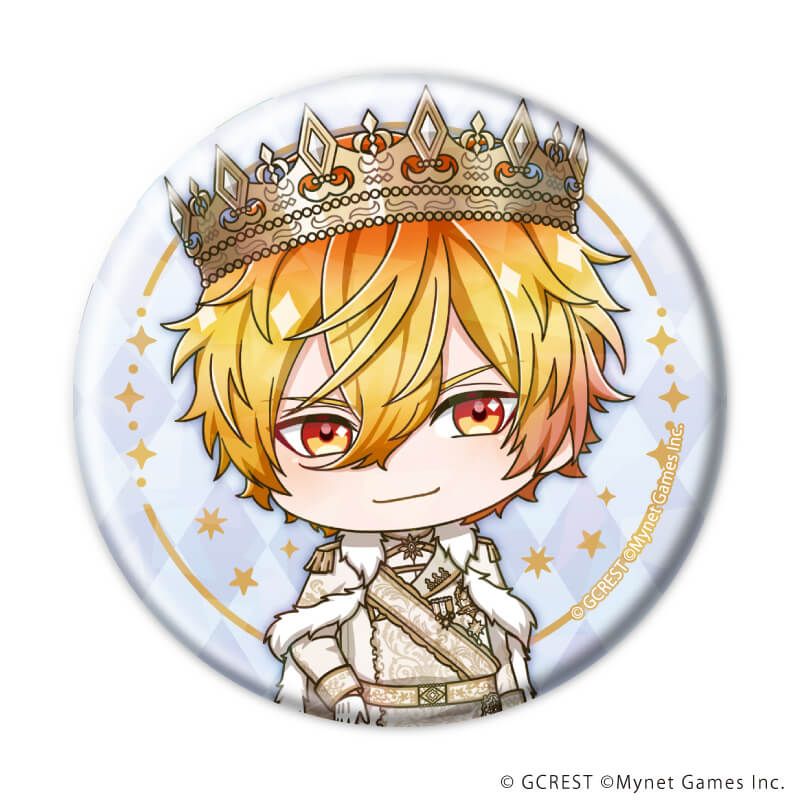 ホログラム缶バッジ(57mm)「夢王国と眠れる100人の王子様」15/コンプリートセット(全8種)(ミニキャライラスト)