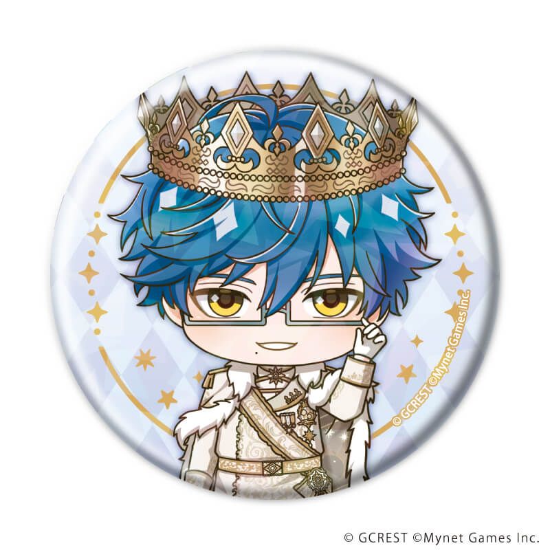 ホログラム缶バッジ(57mm)「夢王国と眠れる100人の王子様」14/コンプリートセット(全8種)(ミニキャライラスト)