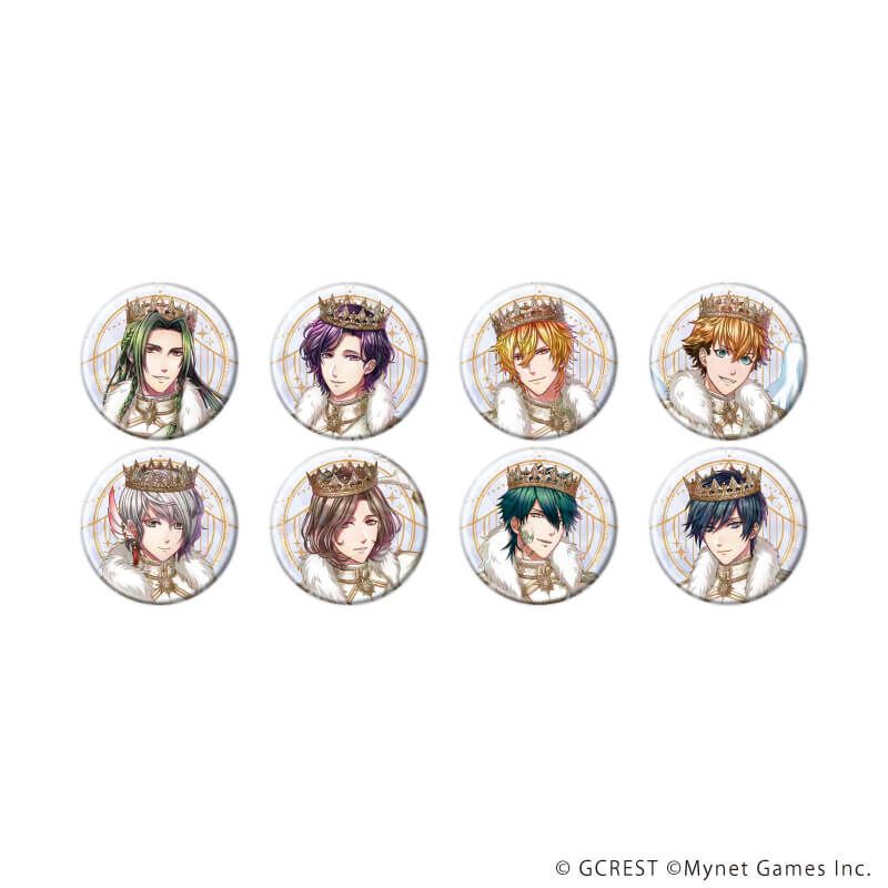 ホログラム缶バッジ(57mm)「夢王国と眠れる100人の王子様」13/コンプリートセット(全8種)(公式イラスト)