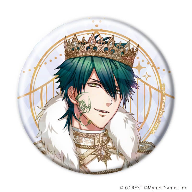 ホログラム缶バッジ(57mm)「夢王国と眠れる100人の王子様」13/コンプリートセット(全8種)(公式イラスト)