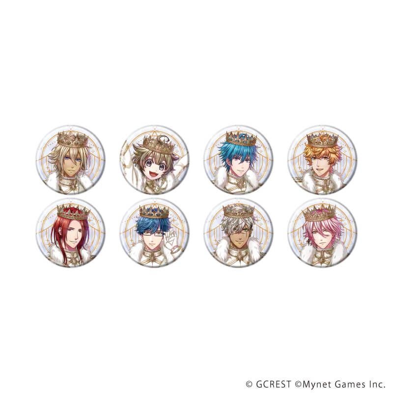 ホログラム缶バッジ(57mm)「夢王国と眠れる100人の王子様」12/コンプリートセット(全8種)(公式イラスト)