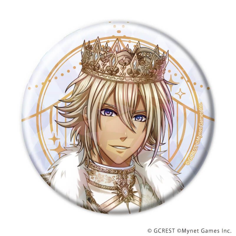 ホログラム缶バッジ(57mm)「夢王国と眠れる100人の王子様」12/コンプリートセット(全8種)(公式イラスト)