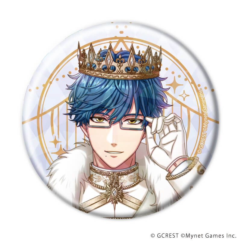 ホログラム缶バッジ(57mm)「夢王国と眠れる100人の王子様」12/コンプリートセット(全8種)(公式イラスト)