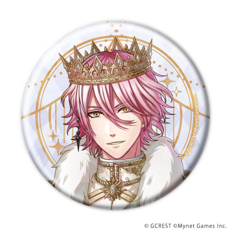 ホログラム缶バッジ(57mm)「夢王国と眠れる100人の王子様」12/コンプリートセット(全8種)(公式イラスト)