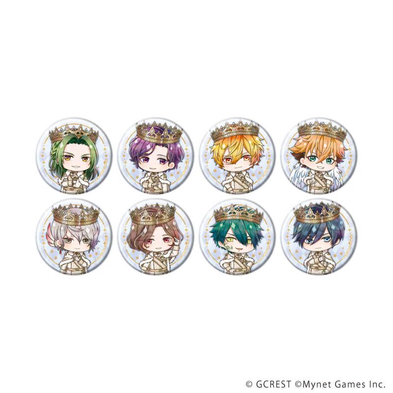 ホログラム缶バッジ(57mm)「夢王国と眠れる100人の王子様」15/ブラインド(8種)(ミニキャライラスト)