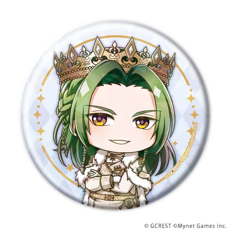 ホログラム缶バッジ(57mm)「夢王国と眠れる100人の王子様」15/ブラインド(8種)(ミニキャライラスト)