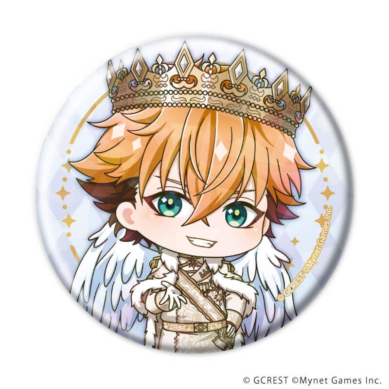 ホログラム缶バッジ(57mm)「夢王国と眠れる100人の王子様」15/ブラインド(8種)(ミニキャライラスト)