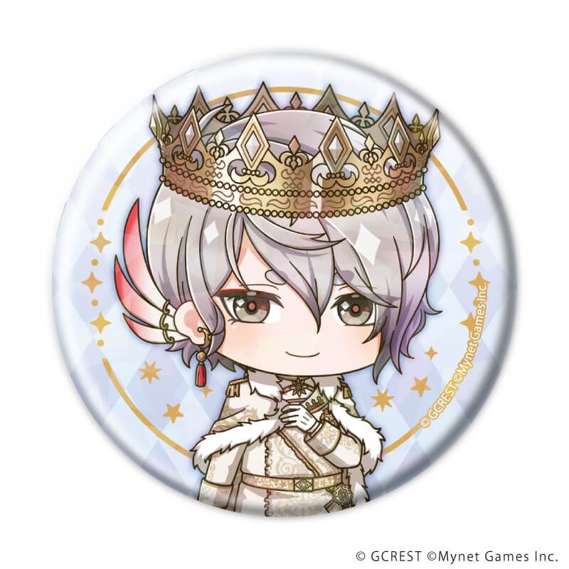 ホログラム缶バッジ(57mm)「夢王国と眠れる100人の王子様」15/ブラインド(8種)(ミニキャライラスト)