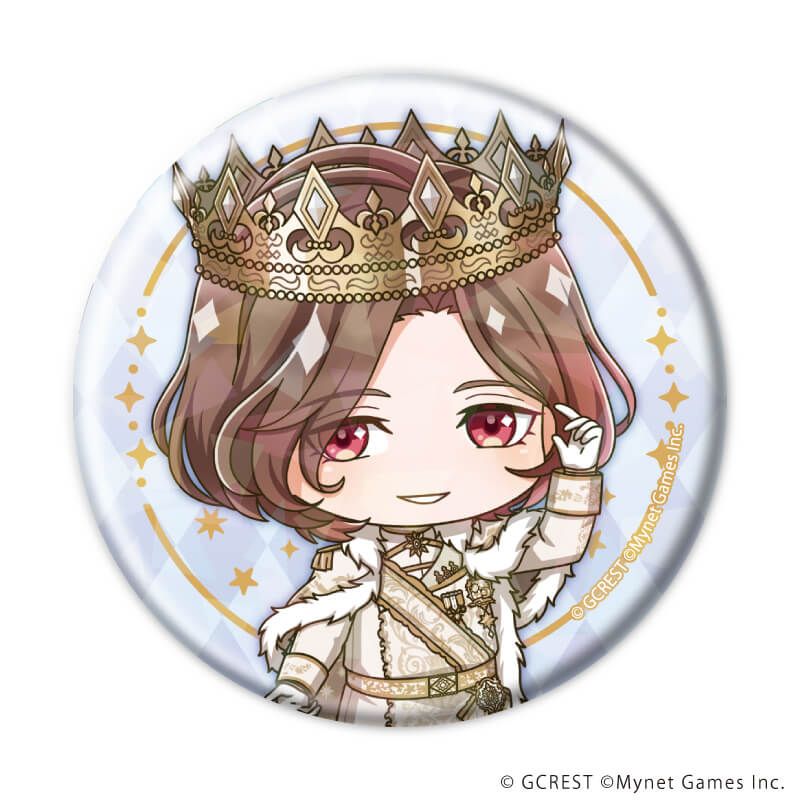 ホログラム缶バッジ(57mm)「夢王国と眠れる100人の王子様」15/ブラインド(8種)(ミニキャライラスト)