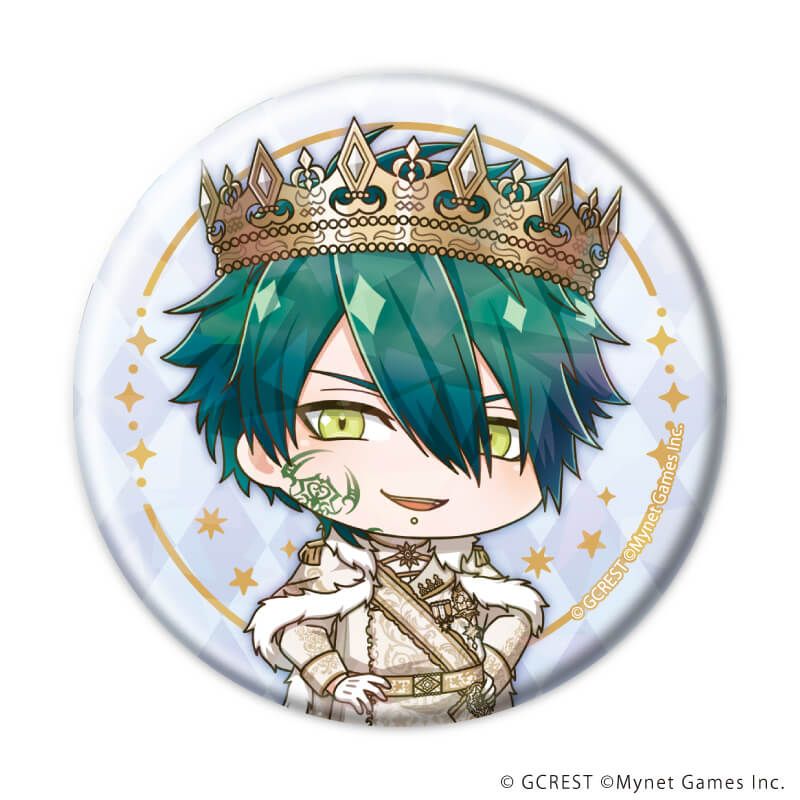 ホログラム缶バッジ(57mm)「夢王国と眠れる100人の王子様」15/ブラインド(8種)(ミニキャライラスト)