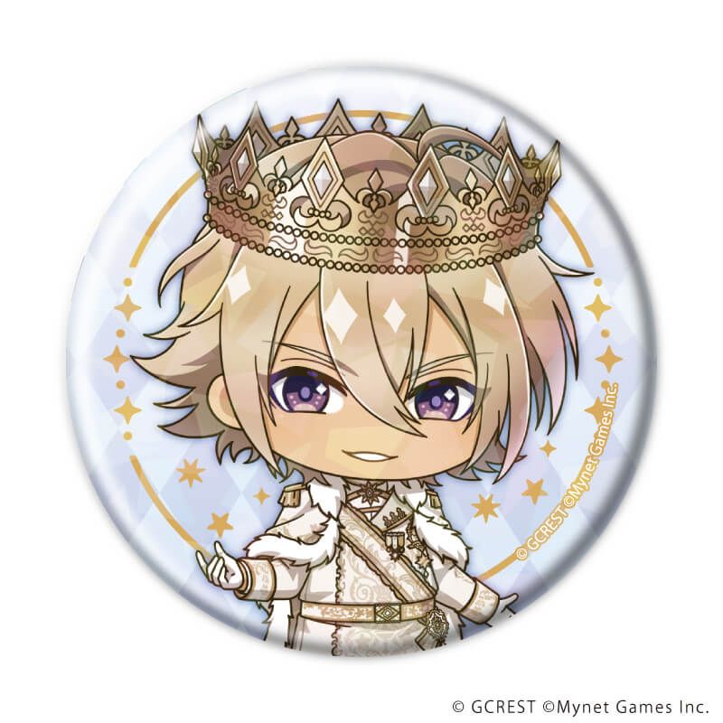 ホログラム缶バッジ(57mm)「夢王国と眠れる100人の王子様」14/ブラインド(8種)(ミニキャライラスト)