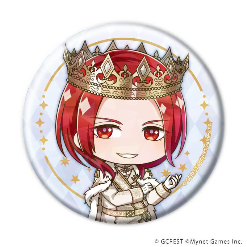 ホログラム缶バッジ(57mm)「夢王国と眠れる100人の王子様」14/ブラインド(8種)(ミニキャライラスト)