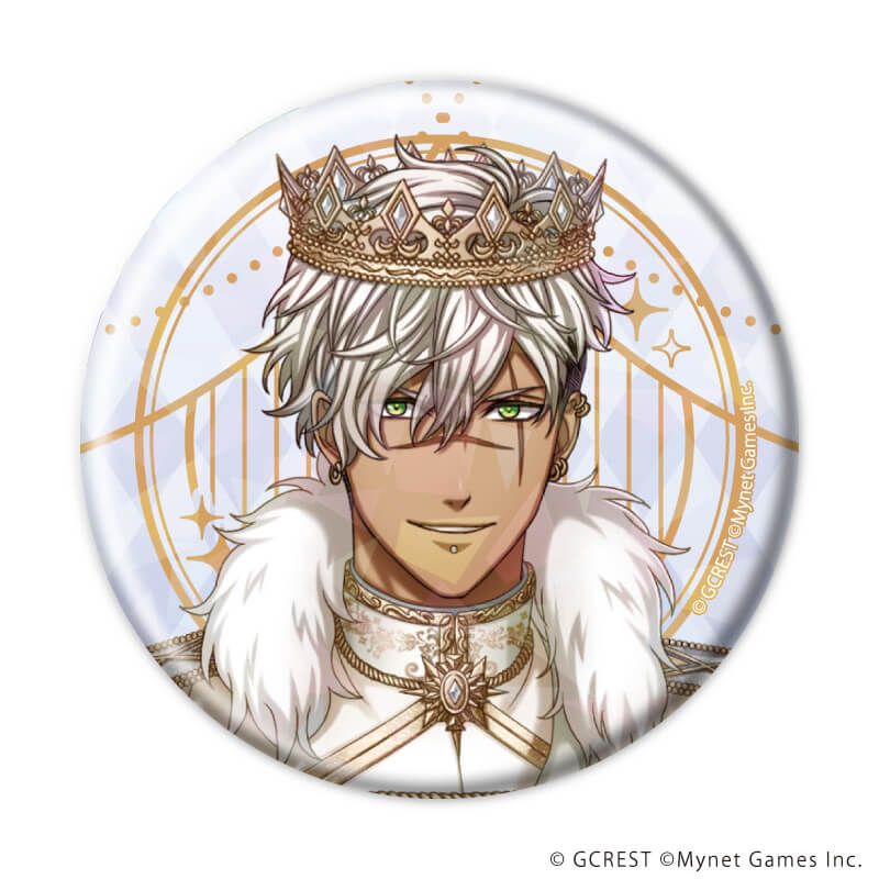 ホログラム缶バッジ(57mm)「夢王国と眠れる100人の王子様」12/ブラインド(8種)(公式イラスト)