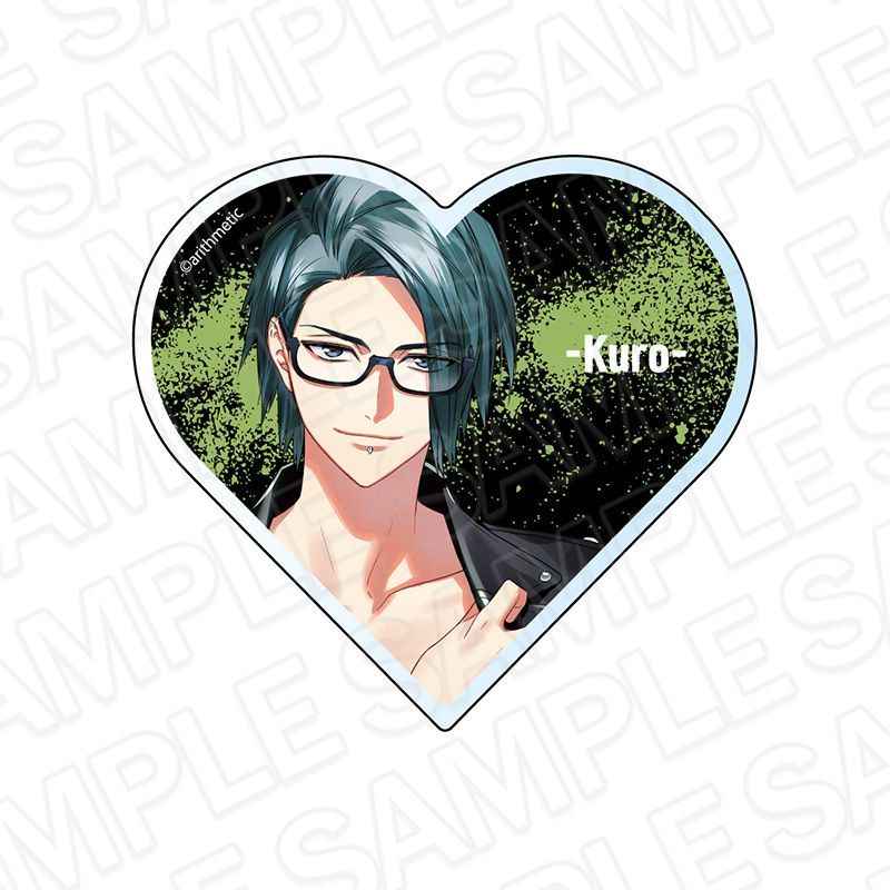DYNAMIC CHORD ハート型アクリルブロック Kuro