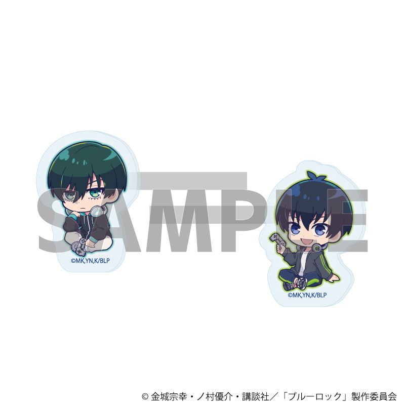前髪クリップ2個セット「TVアニメ『ブルーロック』」02/潔 世一&糸師 凛 ゲーム実況ver.(ミニキャライラスト)