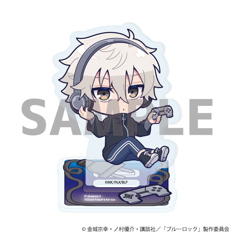 アクリルぷちスタンド「TVアニメ『ブルーロック』」32/ゲーム実況ver. コンプリートセット(全8種)(ミニキャライラスト)
